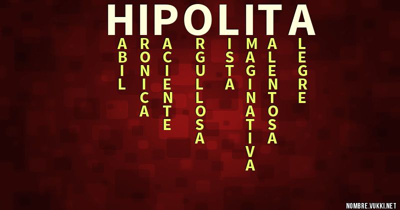 Acróstico hipolita