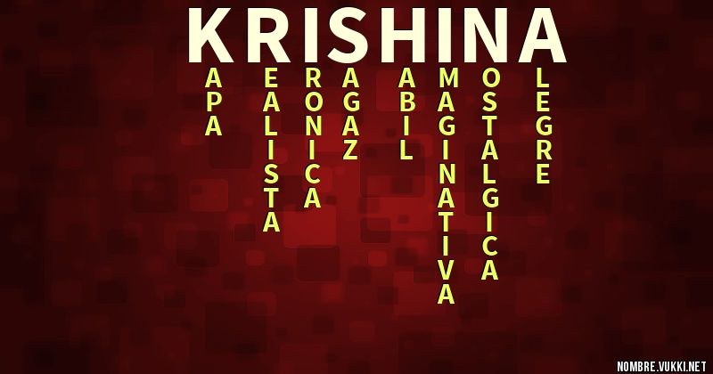 Acróstico krishina