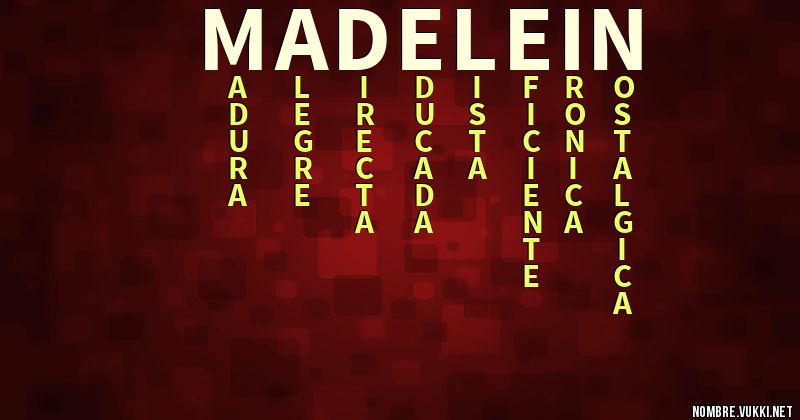 Acróstico madelein