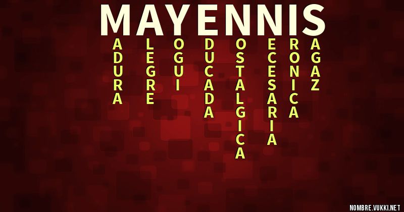 Acróstico mayennis