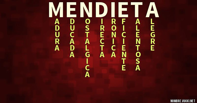 Acróstico mendieta