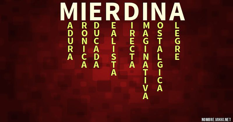 Acróstico mierdina