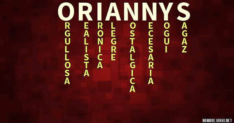 Acróstico oriannys