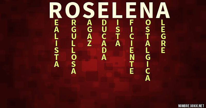 Acróstico roselena