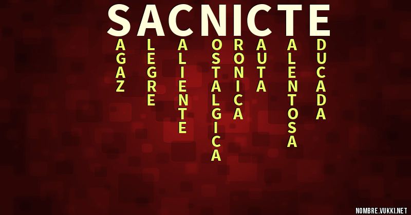 Acróstico sac nicte