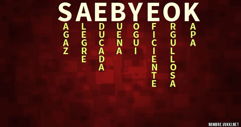 Acróstico sae-byeok