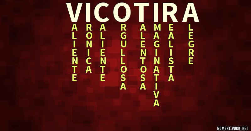 Acróstico vicotira