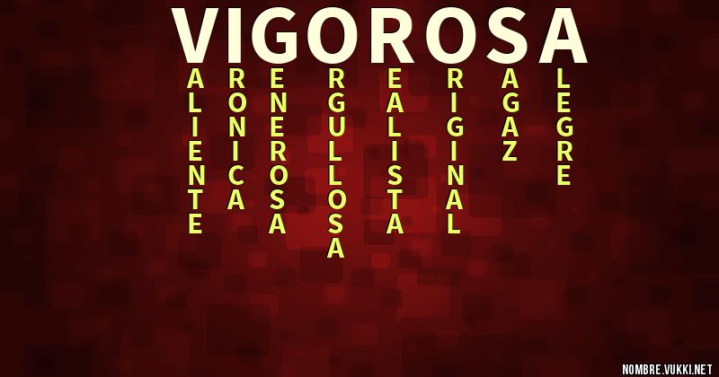 Acróstico vigorosa