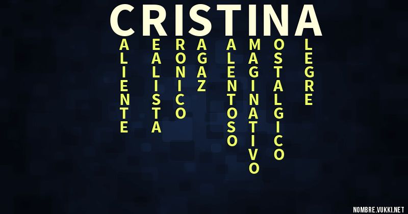 Acróstico cristina