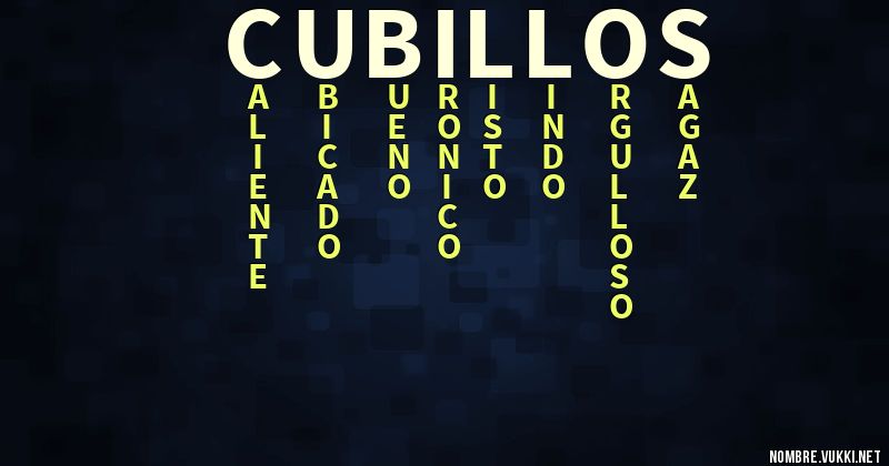 Acróstico cubillos