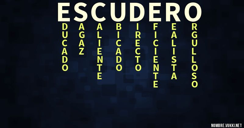 Acróstico escudero