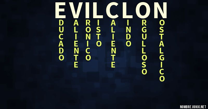 Acróstico evilclon