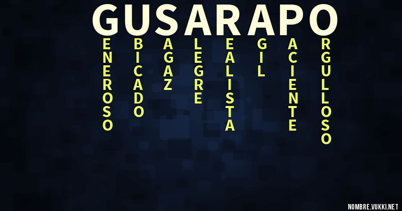 Acróstico gusarapo