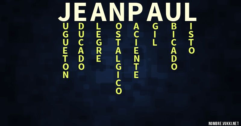 Acróstico jeanpaul