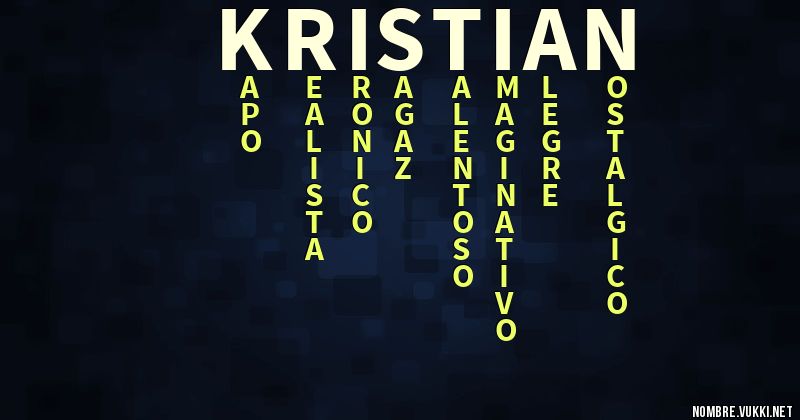 Acróstico kristian