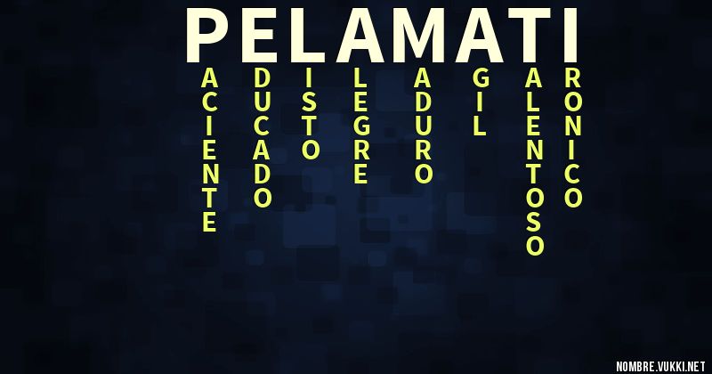 Acróstico pelamati