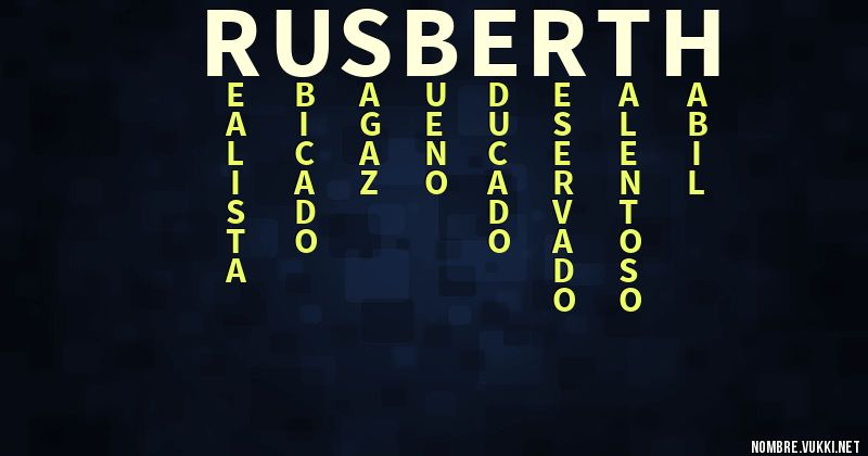 Acróstico rusberth