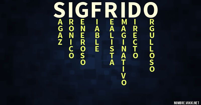 Acróstico sigfrido