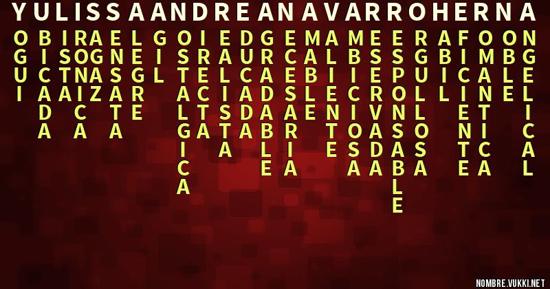 Acróstico yulissa andrea navarro herna