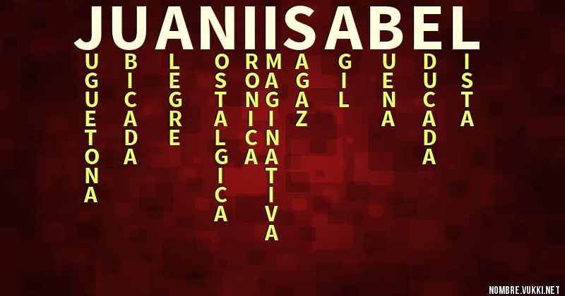 Acróstico juani isabel