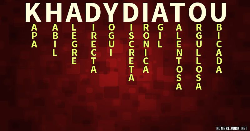 Acróstico khadydiatou
