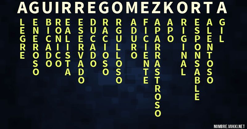 Acróstico aguirregomezkorta