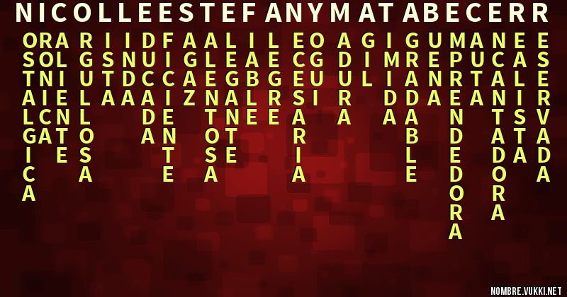 Acróstico nicolle estefany mata becerr