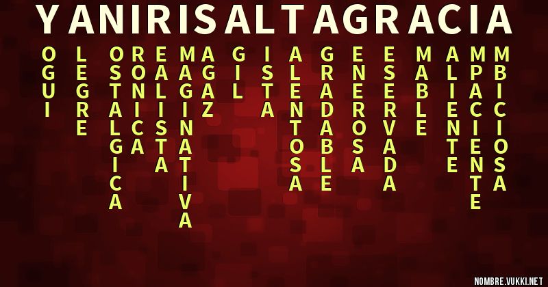 Acróstico yaniris altagracia