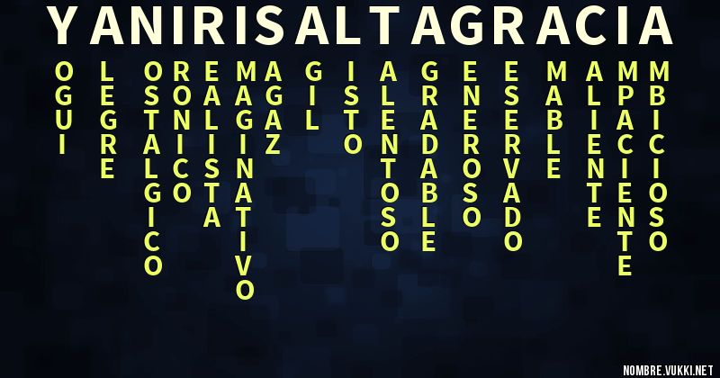 Acróstico yaniris altagracia
