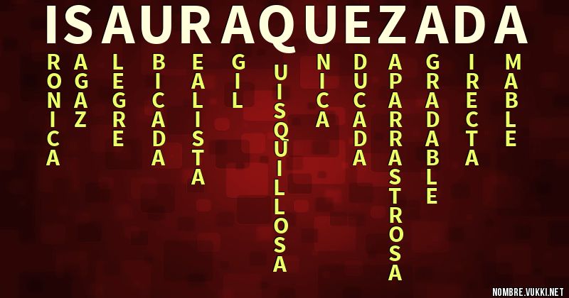 Acróstico isaura quezada