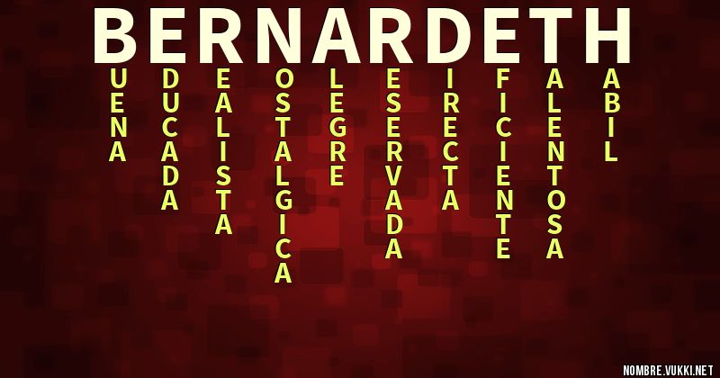 Acróstico bernardeth