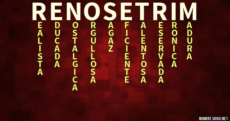 Acróstico renosetrim