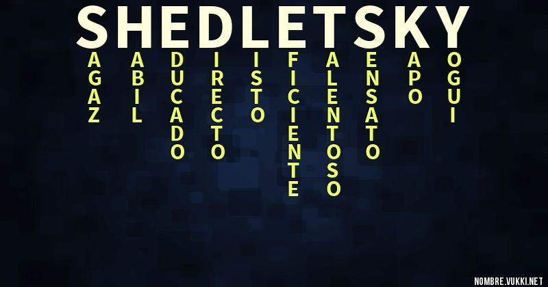 Acróstico shedletsky