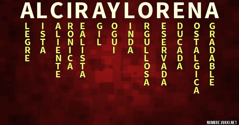 Acróstico alcira y lorena