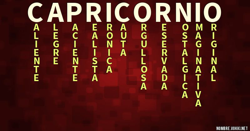 Acróstico capricornio