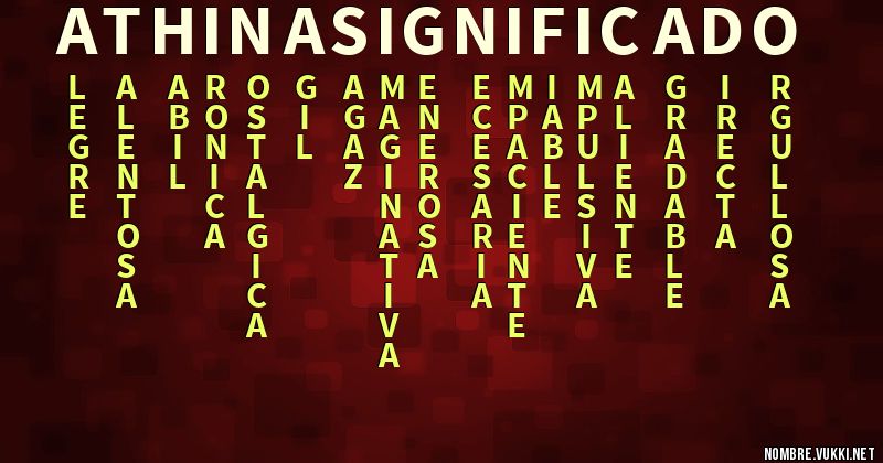 Acróstico athina significado