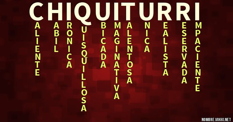 Acróstico chiquiturri