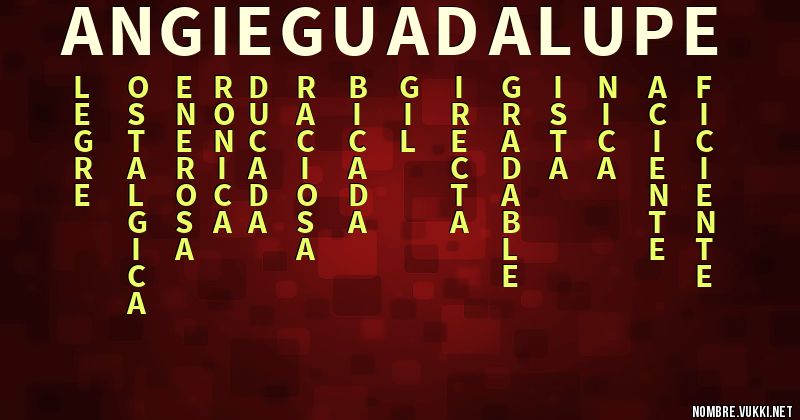Acróstico angie guadalupe