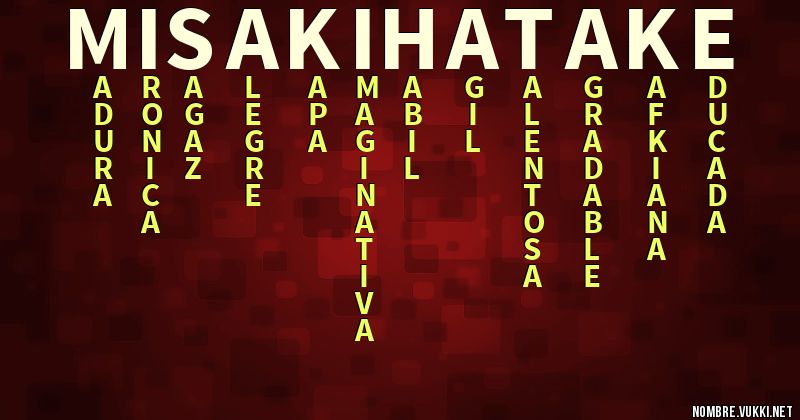 Acróstico misaki hatake