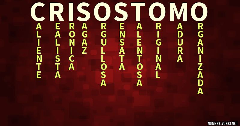 Acróstico crisostomo