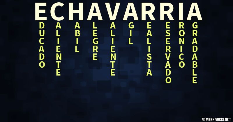 Acróstico echavarria
