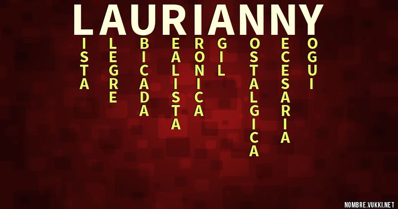 Acróstico laurianny