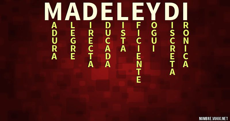 Acróstico madeleydi