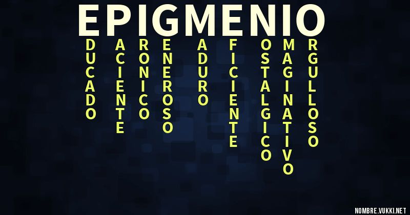 Acróstico epigmenio