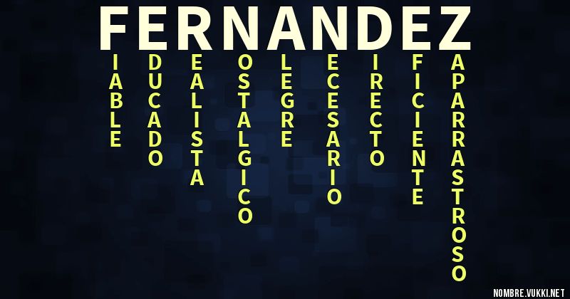 Acróstico fernández