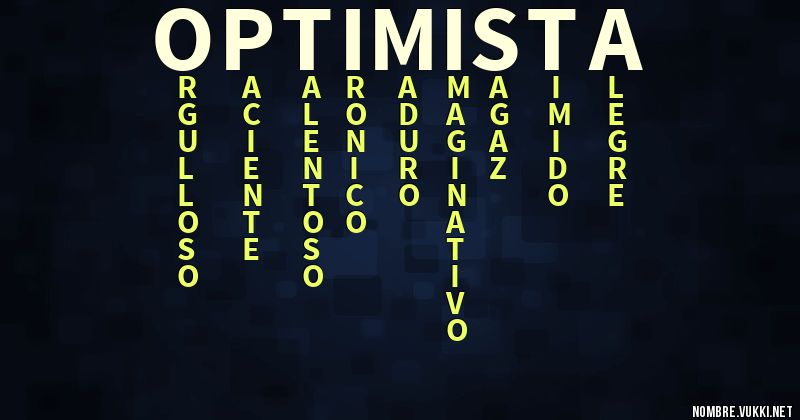 Acróstico optimista