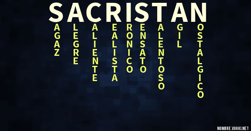 Acróstico sacristan