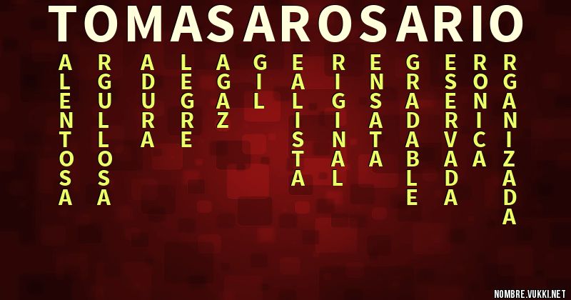 Acróstico tomasa rosario