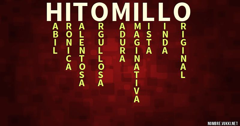 Acróstico hitomillo
