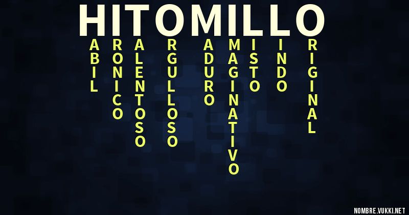 Acróstico hitomillo